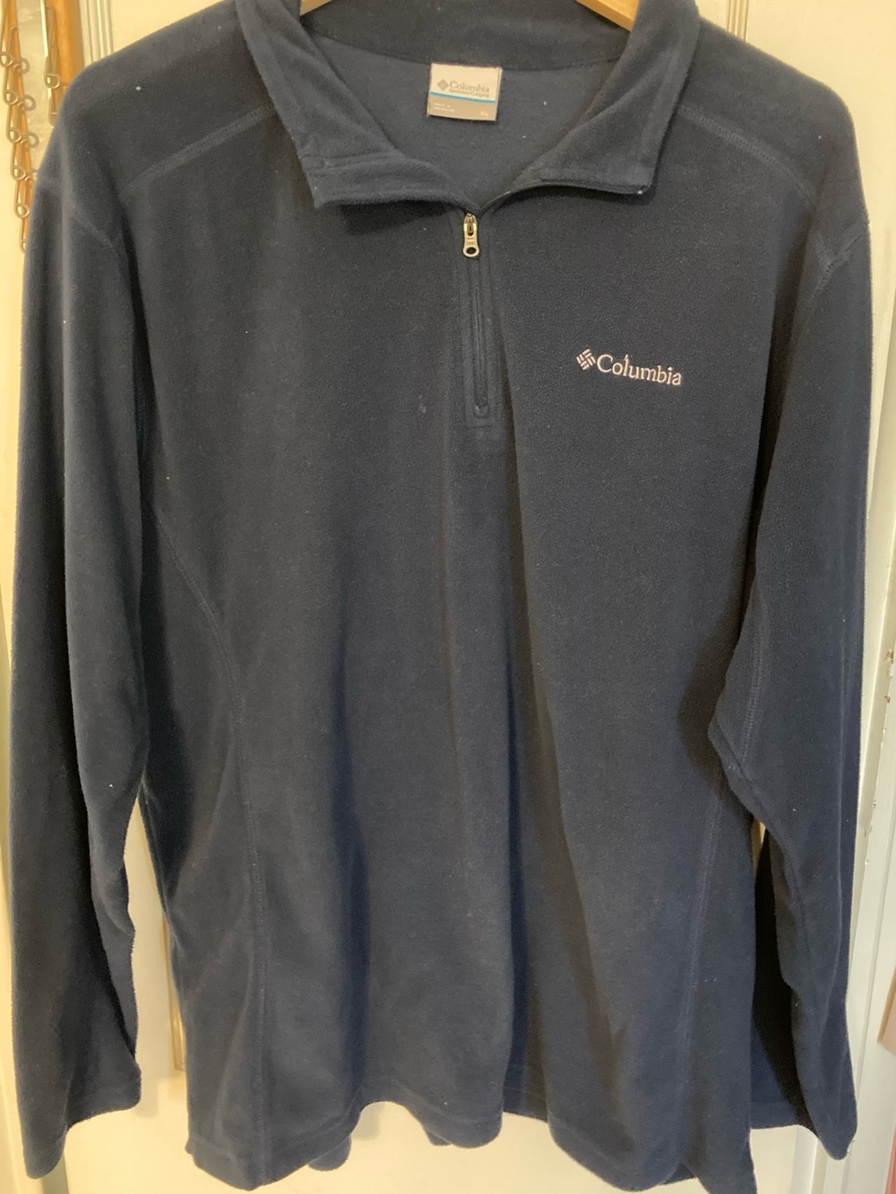 Columbia Navy Men's Half-Zip Fleece Pullover